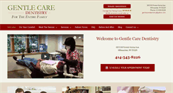 Desktop Screenshot of gentlecaredentaloffice.com
